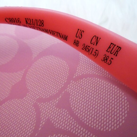 Coach Zak Flip Flips Womens Taffy 8B - Picture 9 of 11